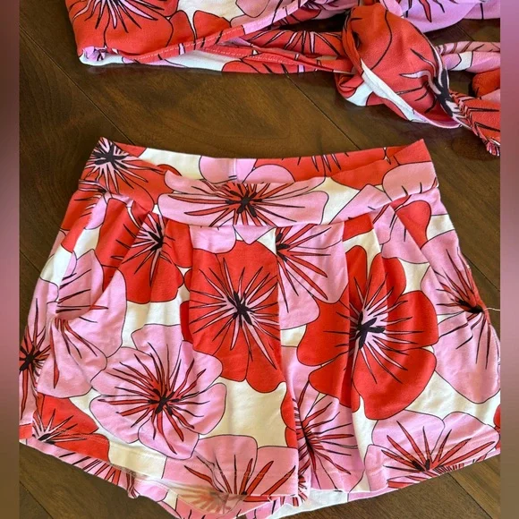 Ava Sky by Fighting Eel Wrap Skirt, Wrap Top & Shorts Set RARE! Size XS - Picture 7 of 8